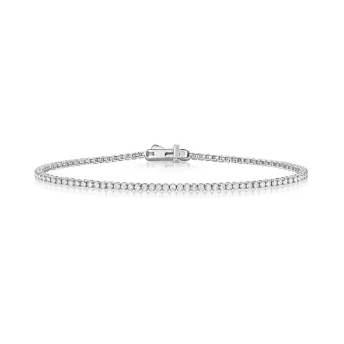 1 Carat Tennis Bracelet White Gold 9ct White Gold